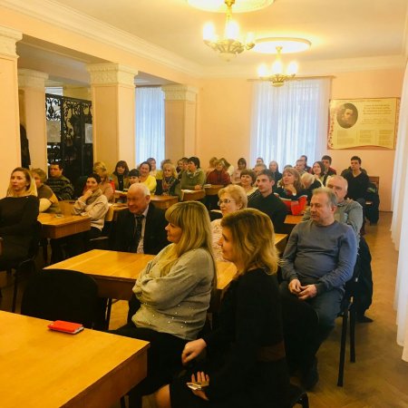 Зустріч ректора ЗНУ Фролова М.О. з трудовим колективом