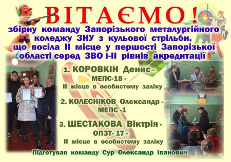Першість області з кульової стрільби